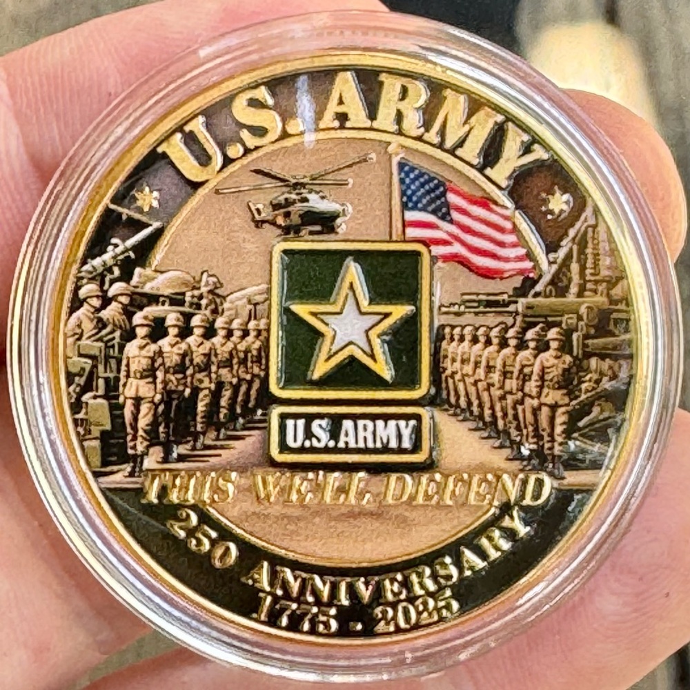 United States Army 250th Anniversary Challenge coin